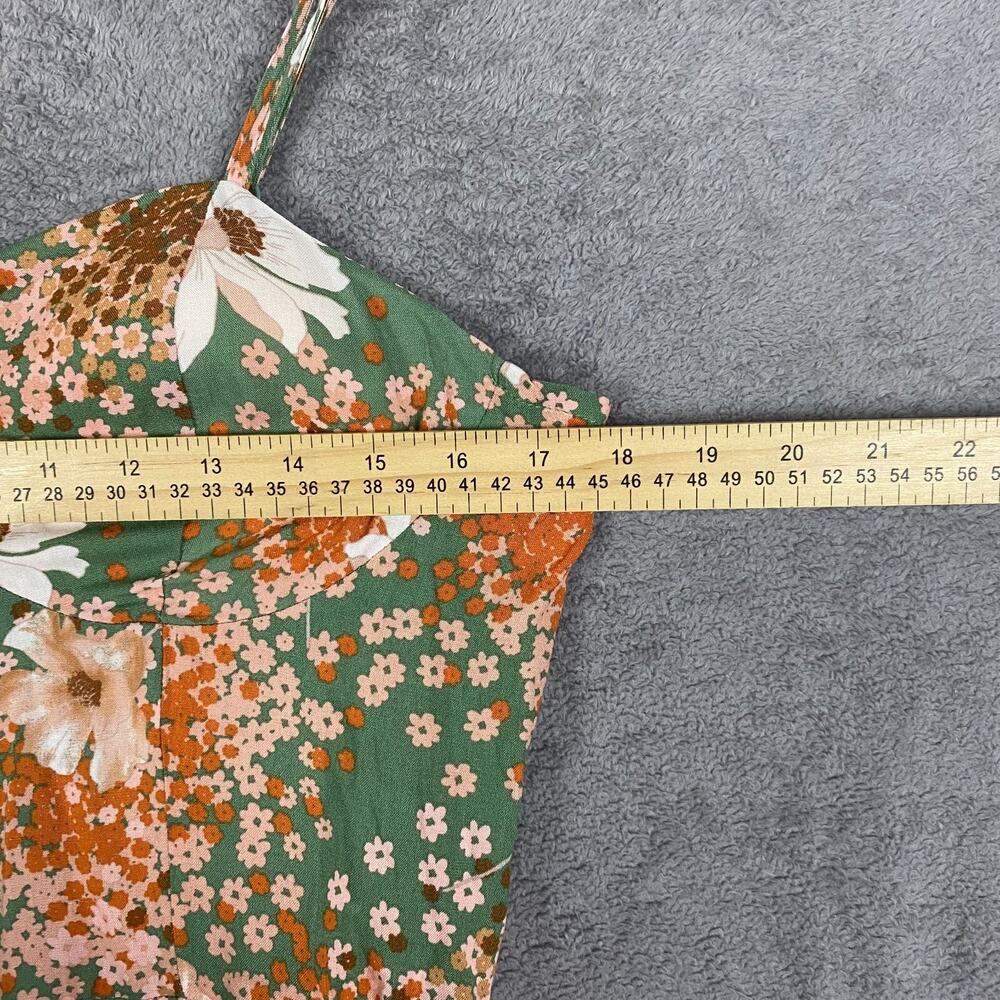 Lily Rose Maxi Dress Womens XL Green Floral Prairie Cottgecore Bohemian NWT - Picture 12 of 14